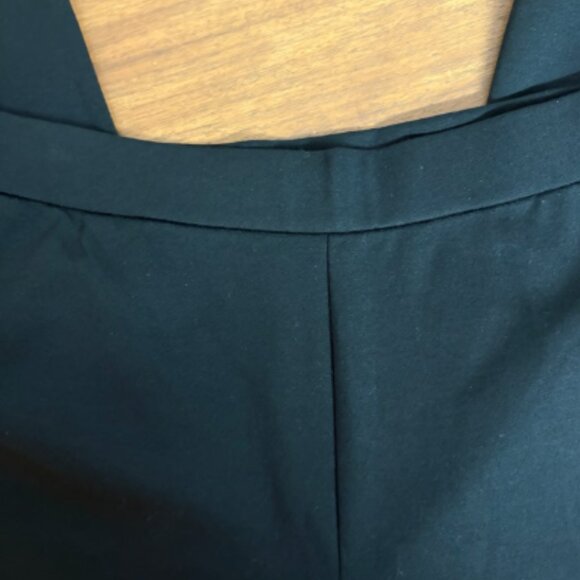 EILEEN FISHER PONTE KNIT BLACK WIDE LEG CROP ANKLE PULL ON PANTS $198 M - Picture 9 of 10